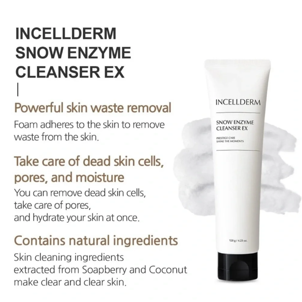 Riman Incellderm Snow Enzyme Cleanser EX 120g / 4.34 fl oz